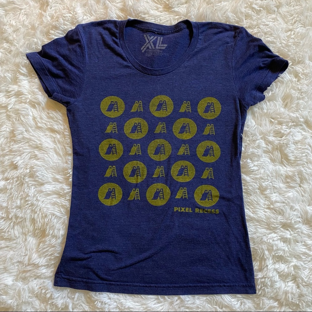 Rare purple “Pixel Recess” small women’s tee